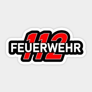 Feuerwehr 112 Sticker